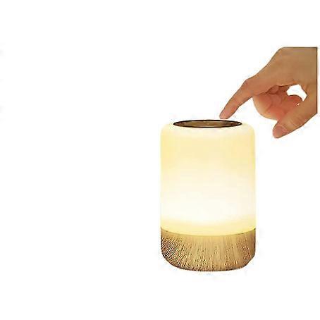 Led Bedside Lamp Touch Dimmable, Table Lamp Battery Powered 7 Colors