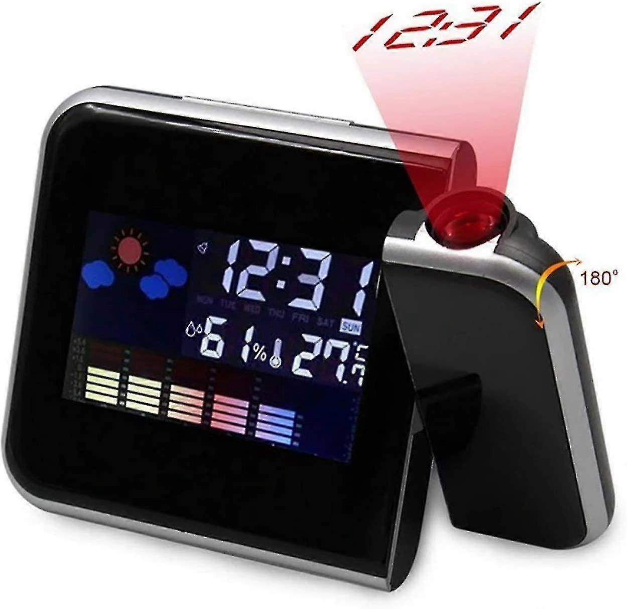 Electronic Alarm Clock With Led Color Display And Weather ForecastPerpetual CalendarWeather Station Betterlifefg