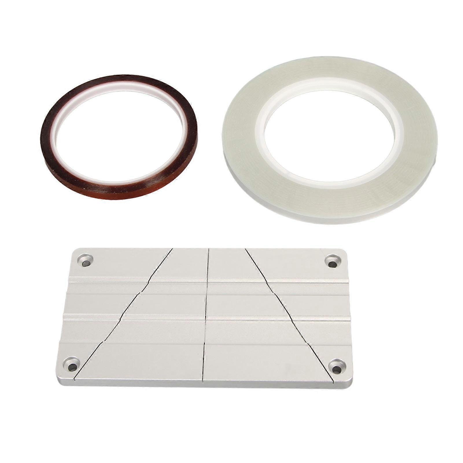 1/2 1/4 10 Inch Splicing Block Kit Professional Open Reel Tape Media with Splicing Tape Leader Tape for Revoxsonido