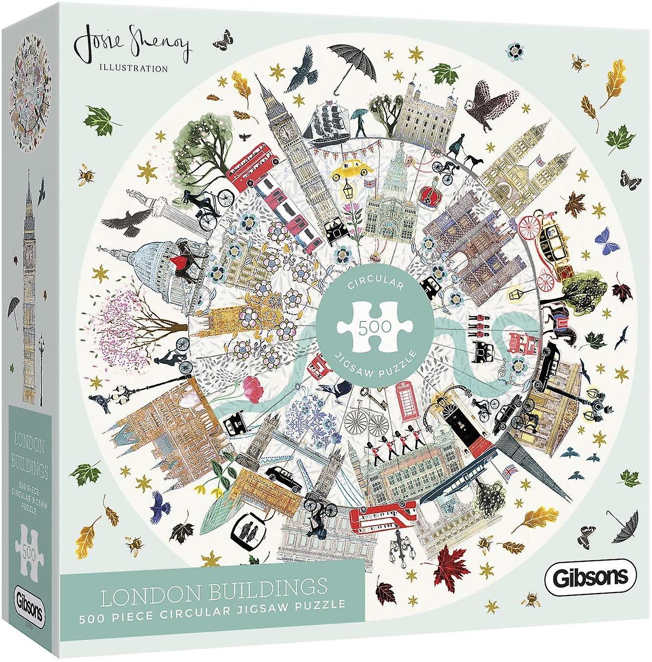 Gibsons byggnader i London cirkulär pussel (500 stycken)