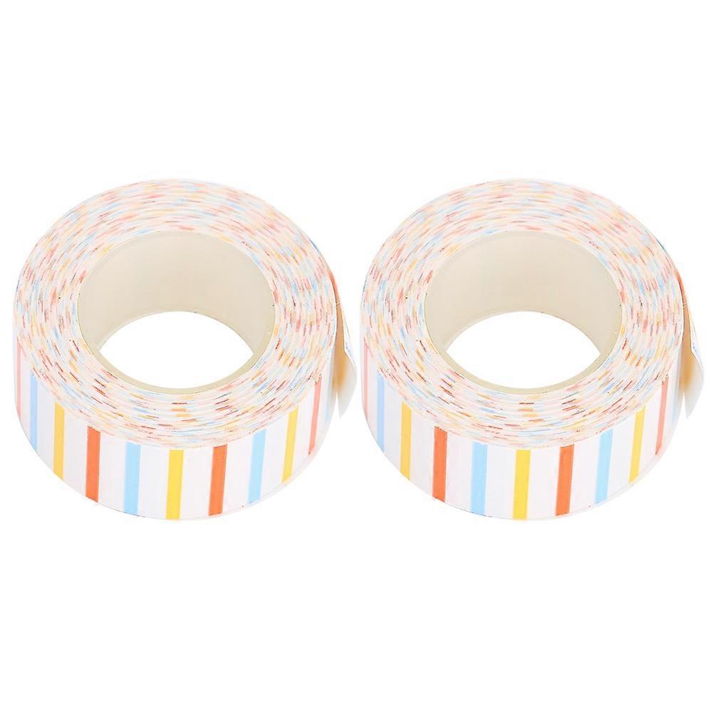 2Pcs Print Label Tape Cute Ribbon Thermal Paper for KINGJIM/TEPRA LR5C Labeler(EQT009)