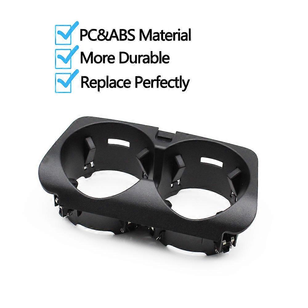 Portabicchieri Auto In ABS Per Mercedes-Benz Classe C W205, E W213, GLC W253, V W447 - Colore Fibra Di Carbonio Nera, Sostitutivo 2056800691