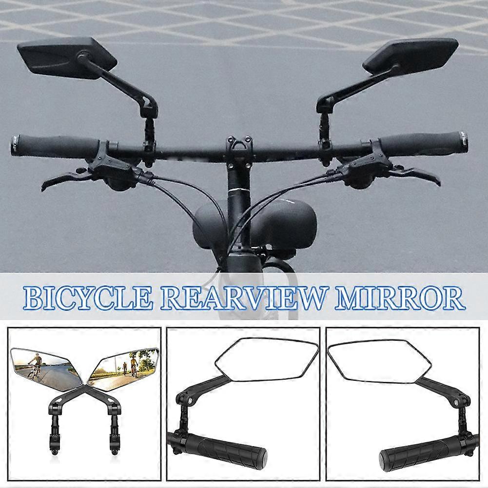 Bicycle Tricycles Handlebar Rearview Mirrors Rectangle Back Mirrors