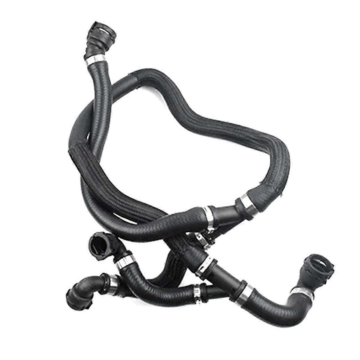 Black Engine Expansion Tank Radiator Hose Coolant Pipe For E70 E71 X5 X6 35Ix 40Ix 17127576371 Size 35