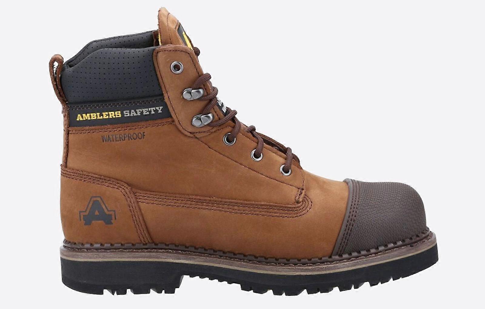 Amblers AS233 Leather Scuff Boots Brown