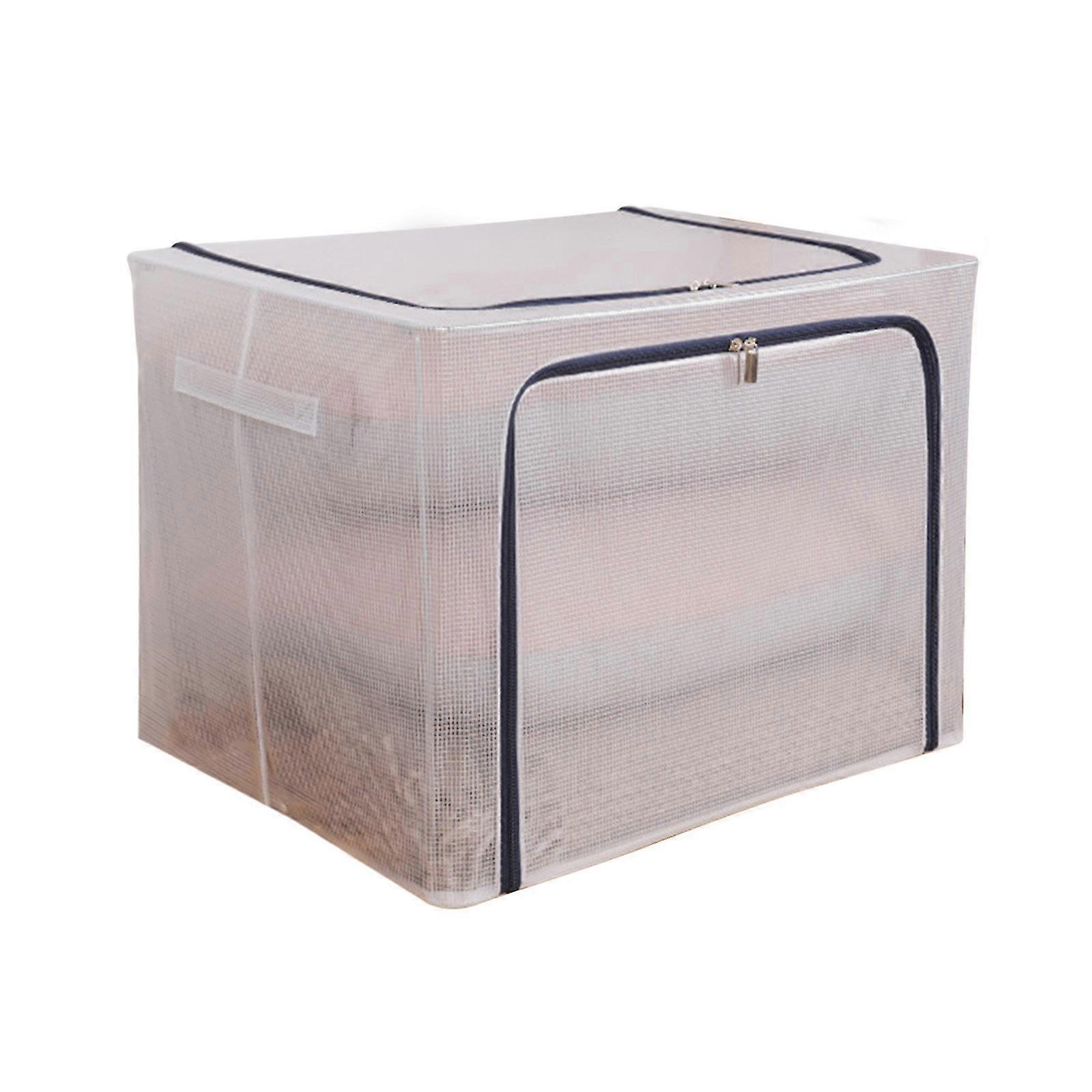Transparent Steel Frame Storage Box Nylon Mesh Foldable Storage Box