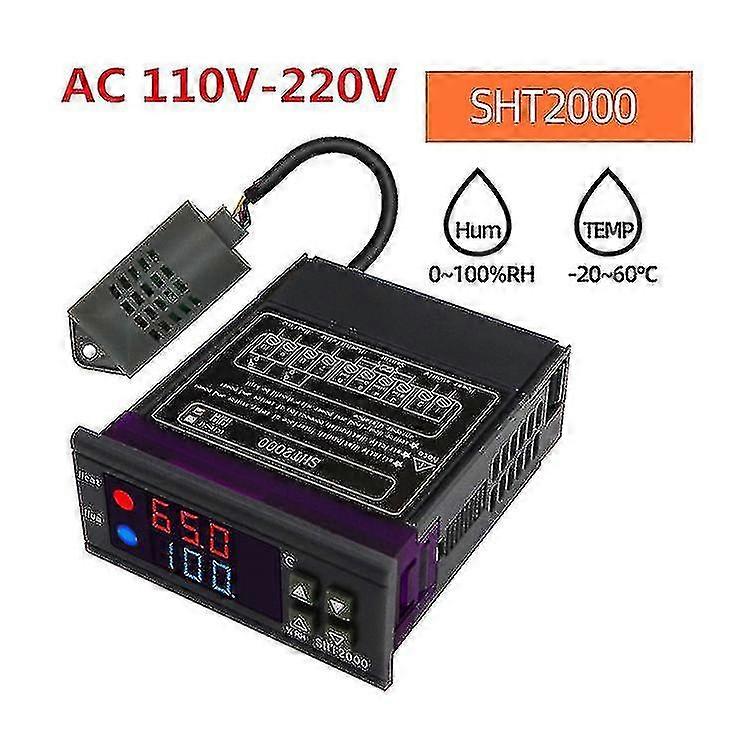Digital Temperature Humidity Regulator Controller Home Refrigerator Thermostat Hygrostat Thermometer Hygrometer Industrial Control Componentssht2000 A