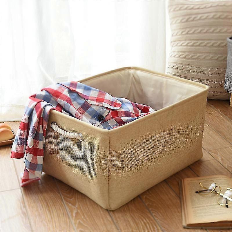 Sammenleggbar oppbevaringsboks (beige)