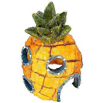 13cm akvarium fisk tank ornament tegneserie harpiks ananas hus dekorasjon