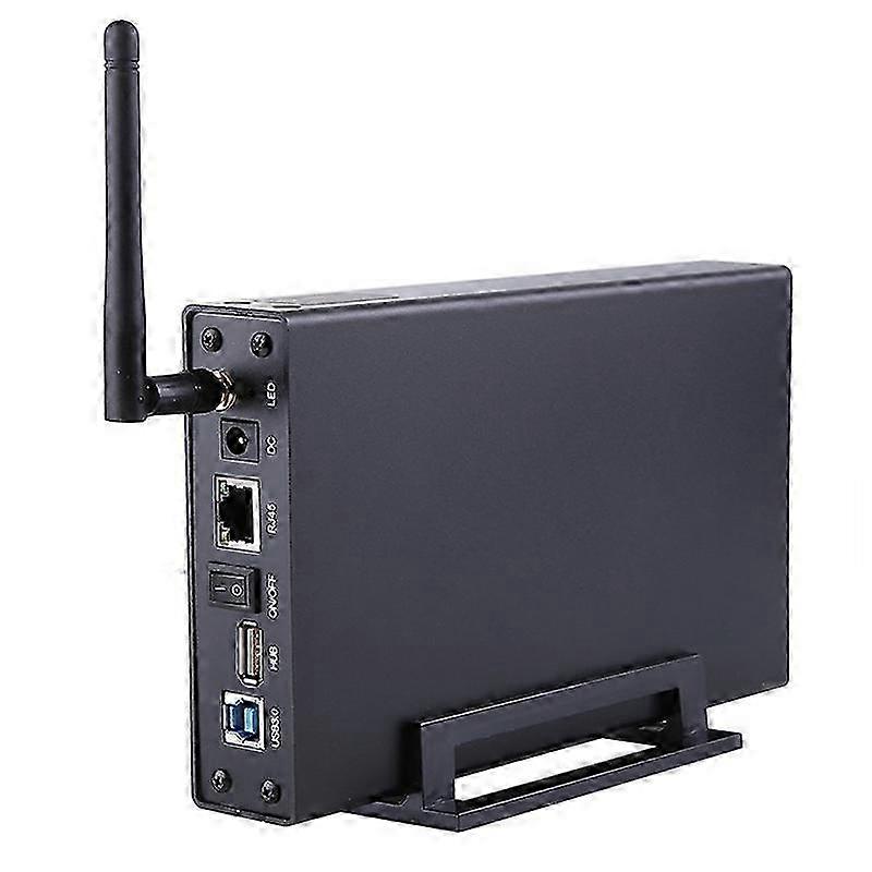 BS-U35WF 300Mbps USB 3.0 Wi-Fi Streaming Server 3.5" External Hard Drive HDD Enclosure &File Serve