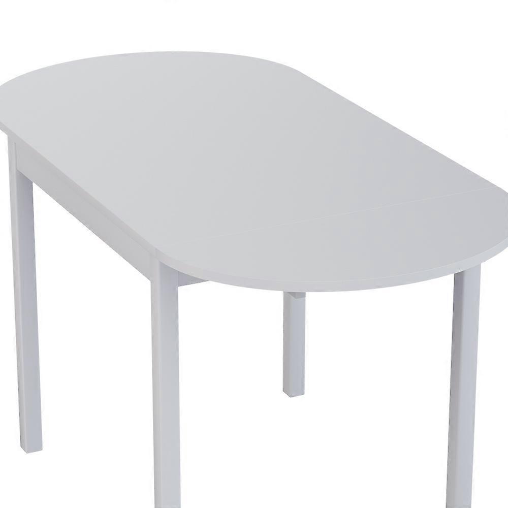 Safe and Stylish White Extendable Dining Table