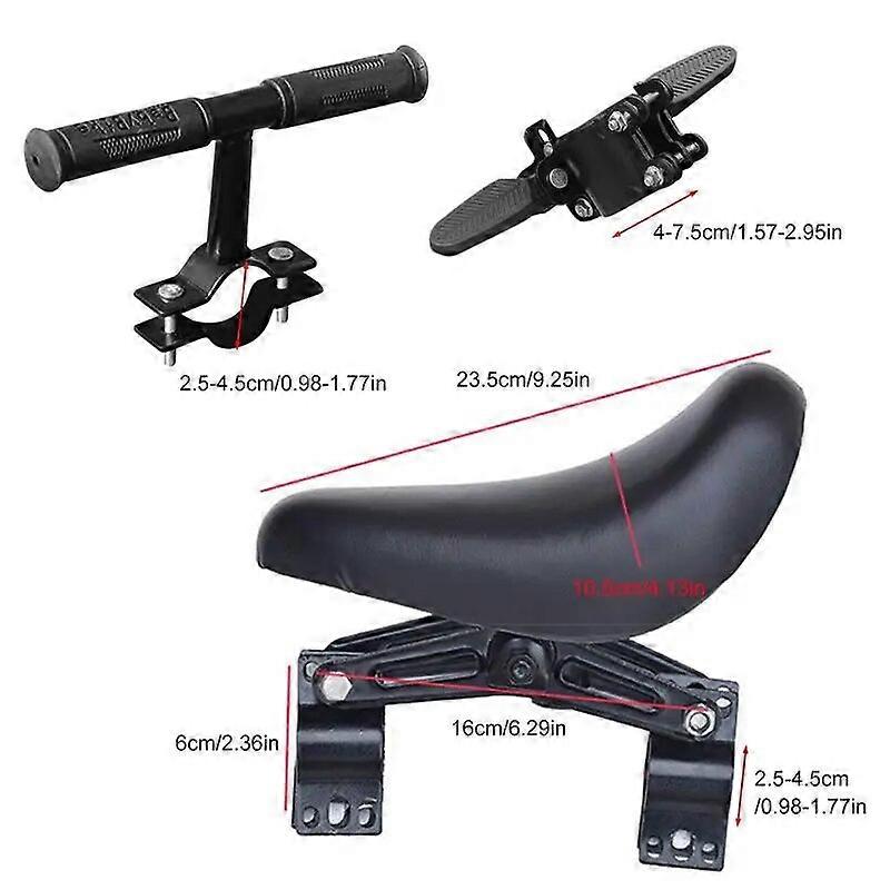 Gekufa Children's Front Bicycle Seat With Handlebar And Pedal Mechanism