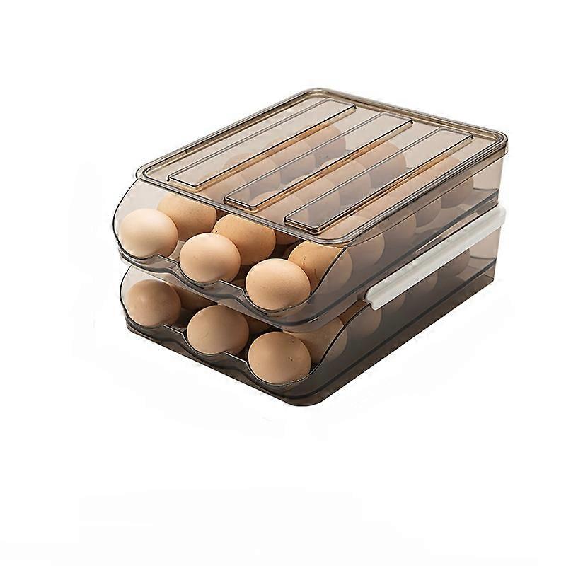 ZK-Double Layer Egg Rack Compatible Refrigerator Storage Box