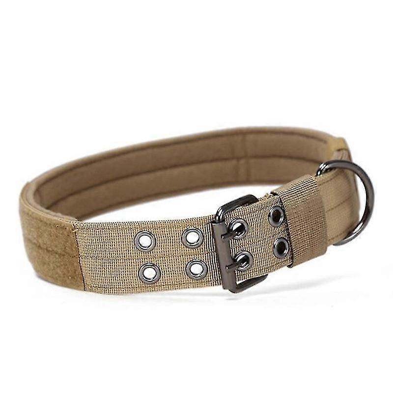 1.5" Width Military Dog Collar Adjustable Metal D Ring & Buckle Working Dog Collar For Medium Large Dogs