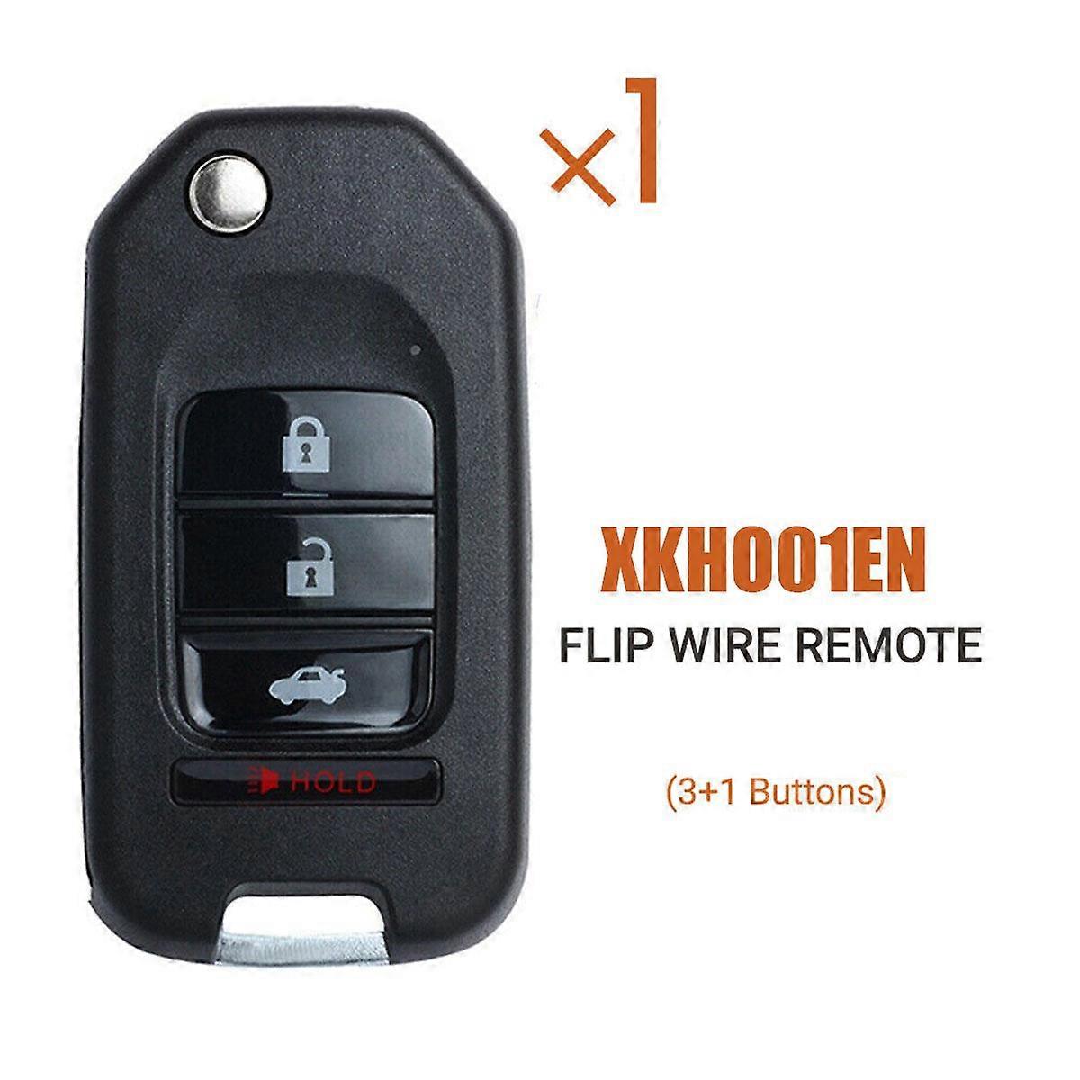 XKHO01EN Universal Wire Remote Key Flip 3+1 Button for Type for VVDI Key Tool