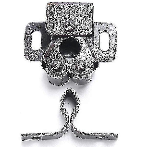 Double Ball Roller Catch for Cupboard and Cabinet Doors - Copper Finish, Durable Kirsite Construction, 1pc