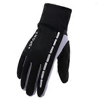 Mens Winter Therm With Anti-slip Elastic Cuff, Thermal Soft Lining Gloves