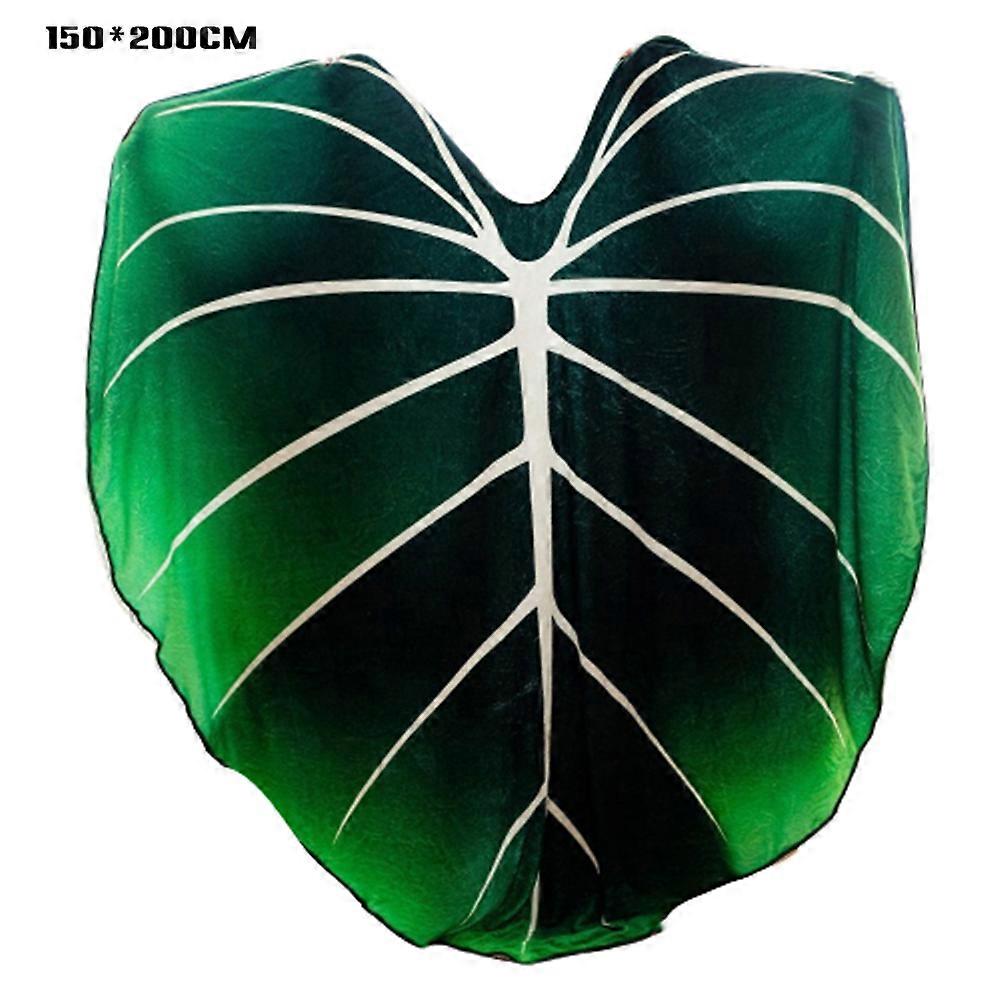 Creative Philodendron Gloriosum Design Blanket Simulation Leaf Plush Blanket