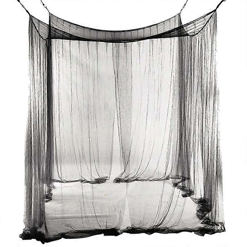 Bed Canopy Mosquito Net Curtain Solid Color Mesh 4 Doors Bedroom Home Decor Gift KAESI KAESI