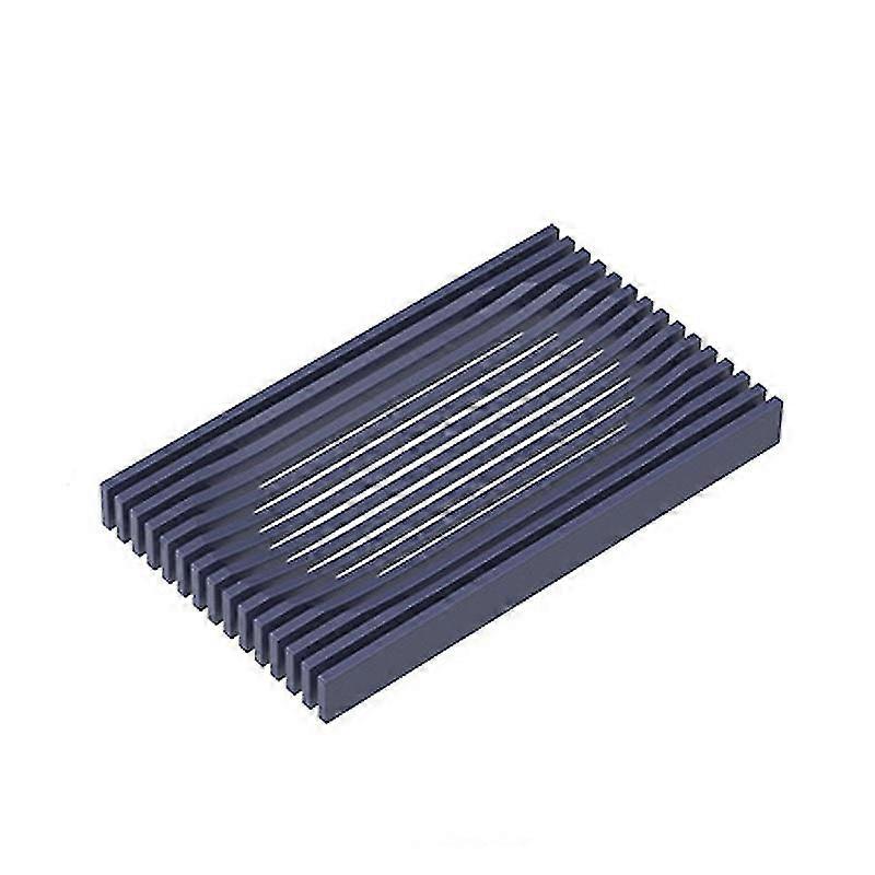 Bath Soap Dish, Self Draining Bath Soap Rack, Elegant Modern2pcsgreyblue