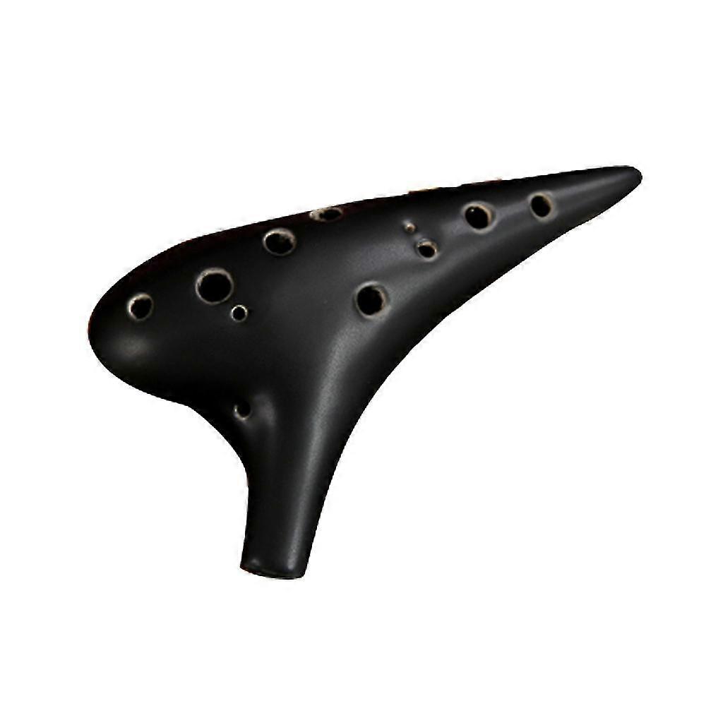 12 Hole Ocarina ,alto C Ceramic Ocarina,with Neck Strap, Gift Idea For Beginner Musician, Easy To Learn
