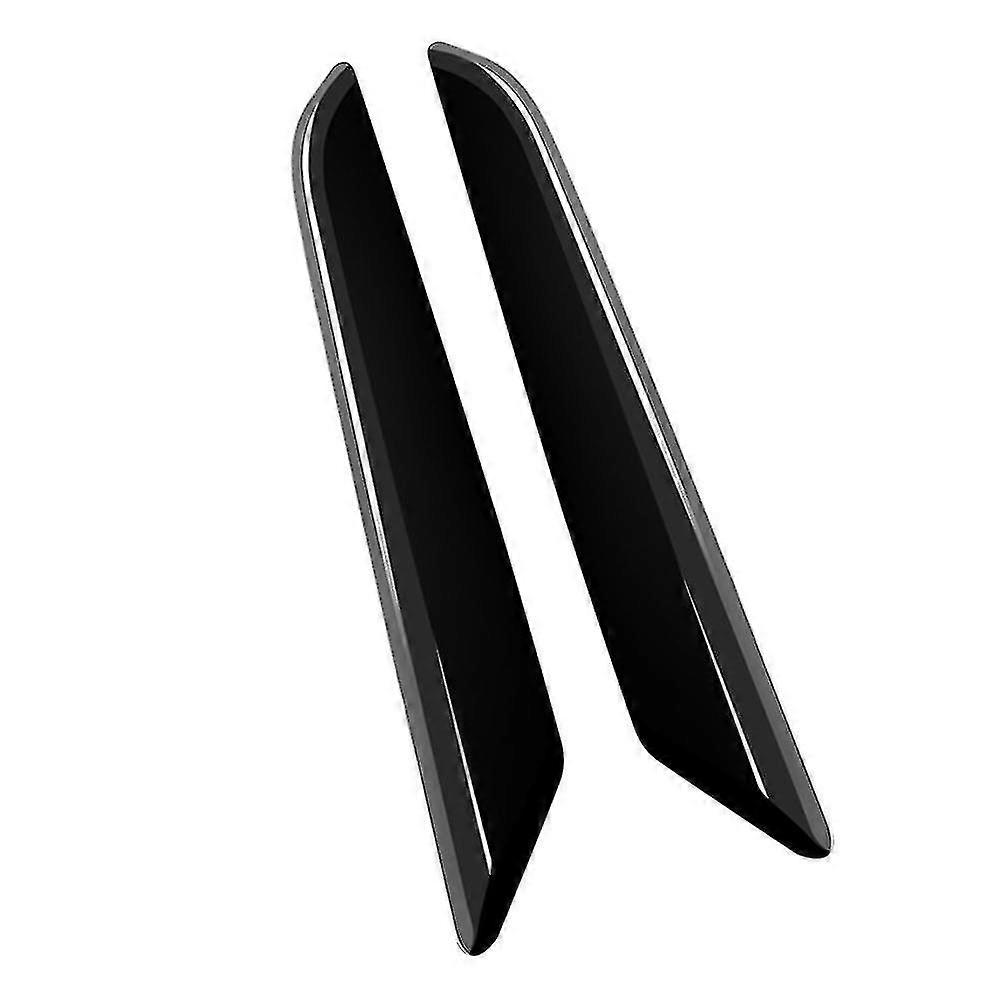 2pcs Glossy Black Car Inner Door Handle Trim Pull Grab Panel Handle