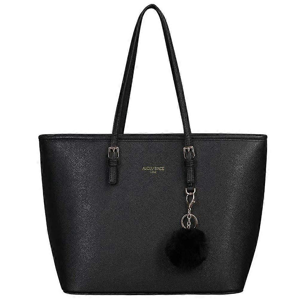 Bolsa para Mulheres, 15,6 Polegadas PU Couro Shoulder Bag Laptop Bags com Alça Ajustável