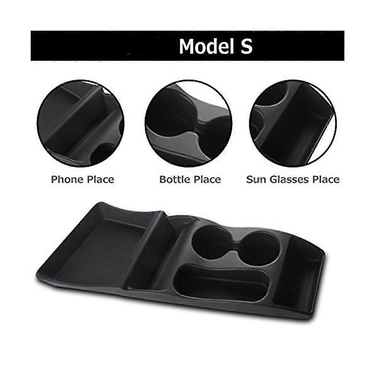 Car Silicone Storage Box Console Container Center Insert Box Cup Storage Box Holder For Model S 201