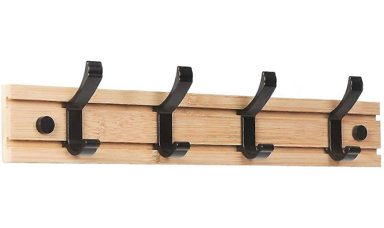 Garderobenhaken Wand, Moderne Garderobenleiste Holz Kleiderhaken Bambus  Wandgade | Fruugo DE