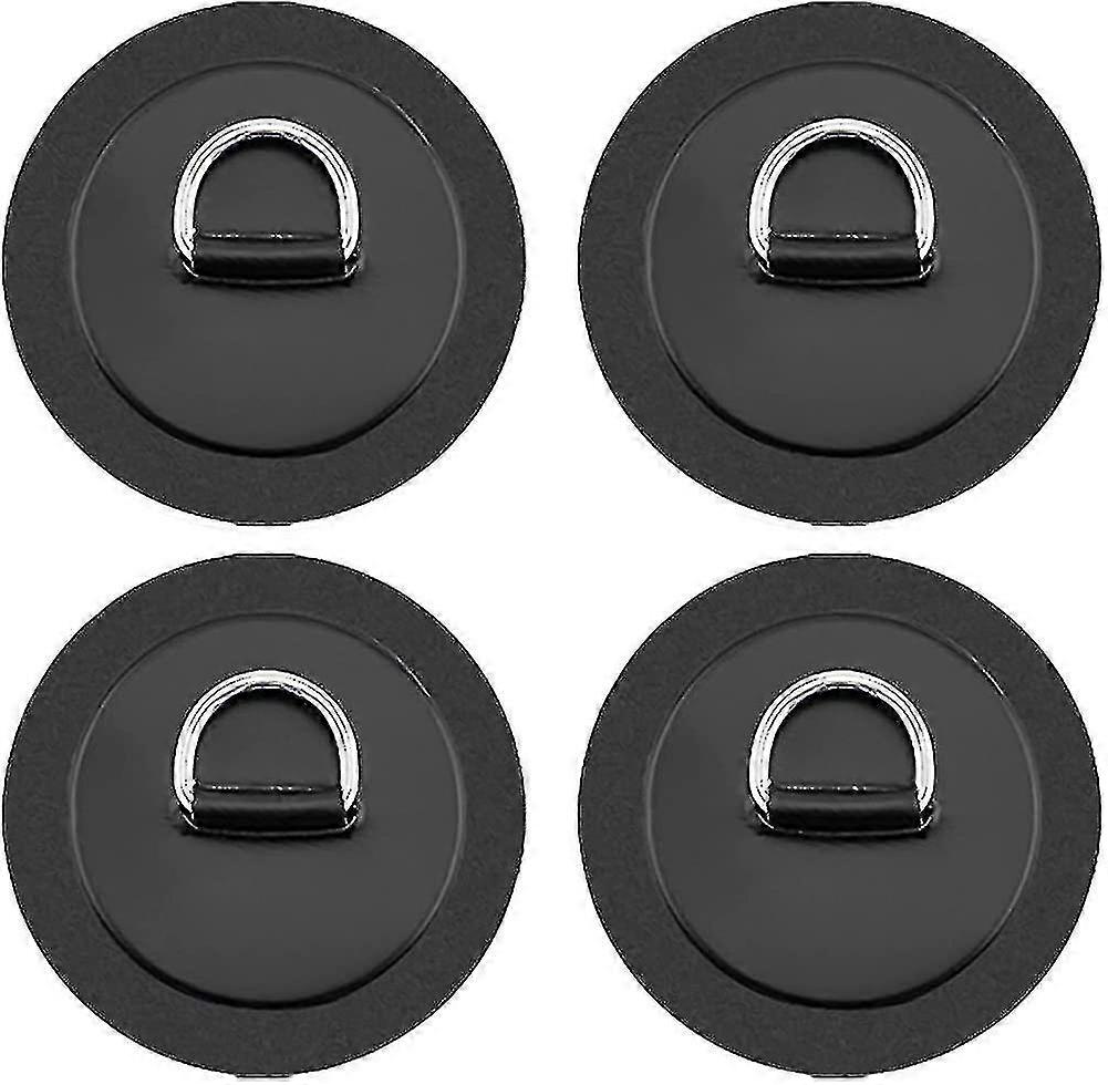 4 Pieces Kayak Round D Ring Rope Buckle Sailor Storage Elastic Loops Hook