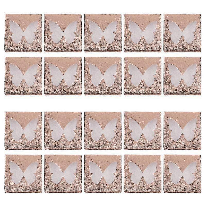 30pcs Empty False Eyelash Packaging Boxes Portable Square Eyelash Storage Boxes