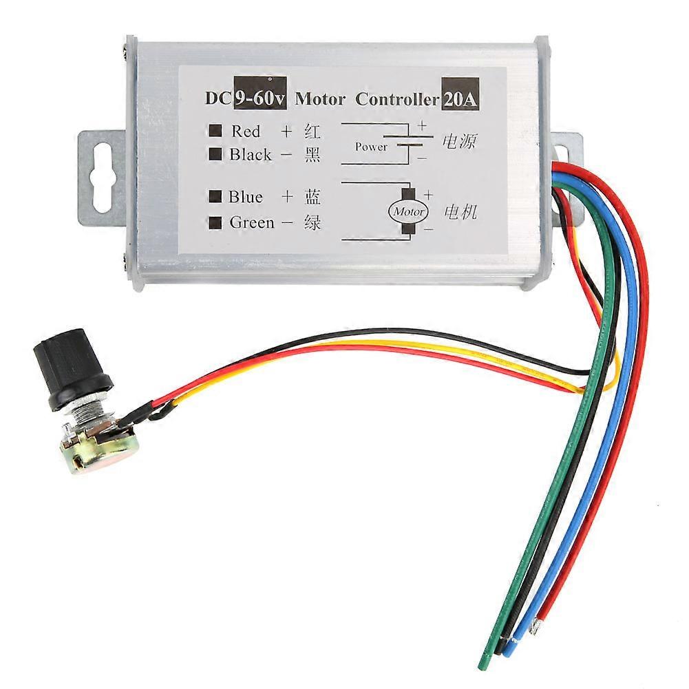 Motor Speed Controller Switch Potentiometer Control PWM Variable Speed 20A 9V12V24V48V60V