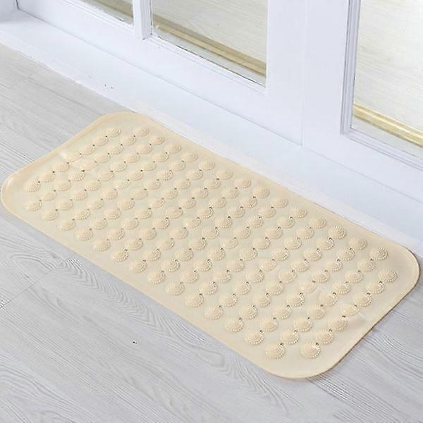 Rectangle PVC Foot Massage Bathroom Mat Large Rose 35*70cm