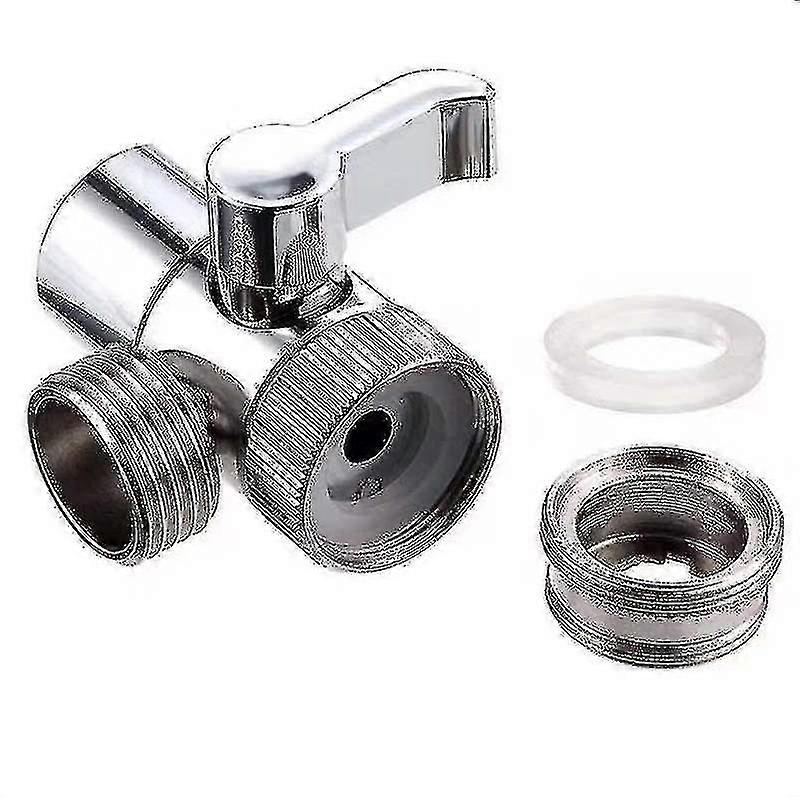 Schalter Wasserhahn Adapter Küchenspüle Splitter Diverter Ventil Wasserhahn Anschluss für WC Bidet Dusche