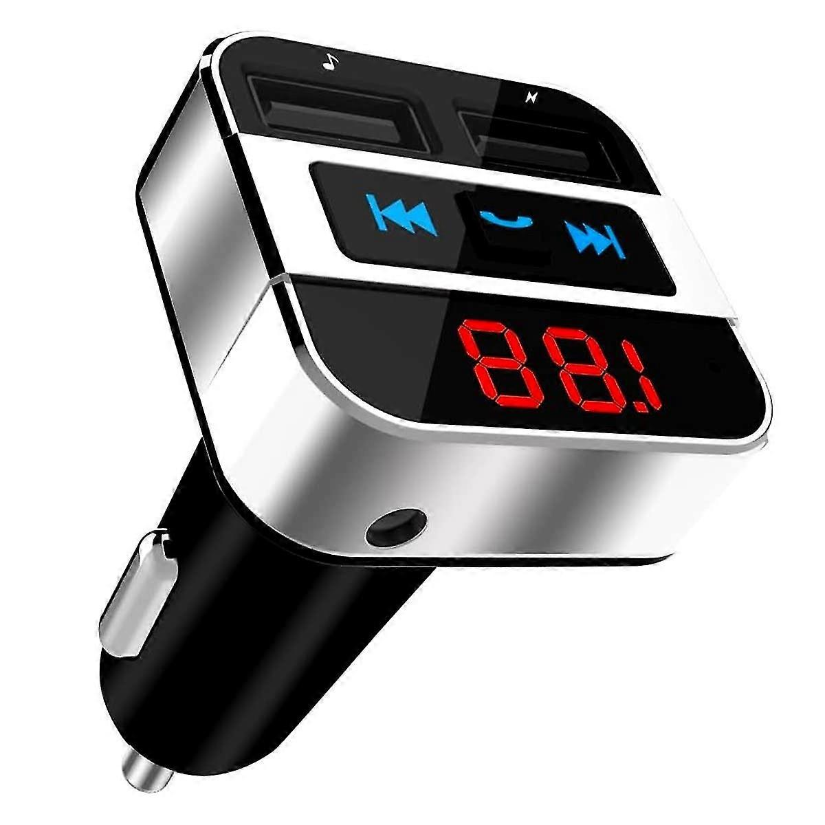 Fm Transmitter Bluetooth 4.2, With Hands Free Voltage Display