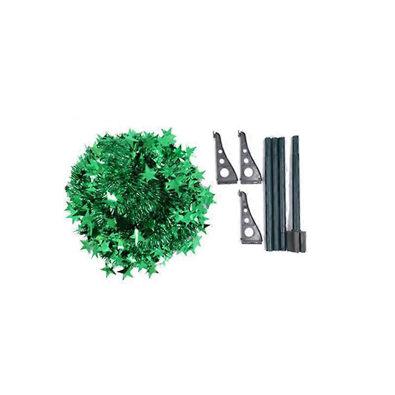 Foldable Christmas Tree, 5ft Pop Up Christmas Tree, Foldable Pencil Christmas Tree Artificial Tinsel Christmas Tree with Stand for Holidays, Parties,