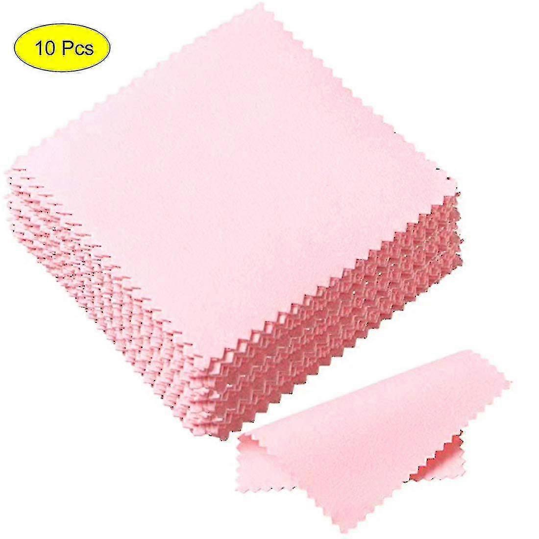 10pcs مجوهرات تنظيف القماش تلميع القماش للجنيه الاسترليني الذهب البلاتين