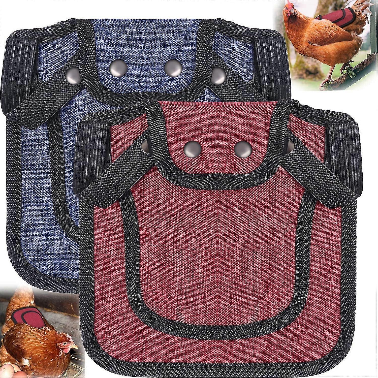 Chicken Saddle For Hens Feather Wing Protector With Adjustable Snaps