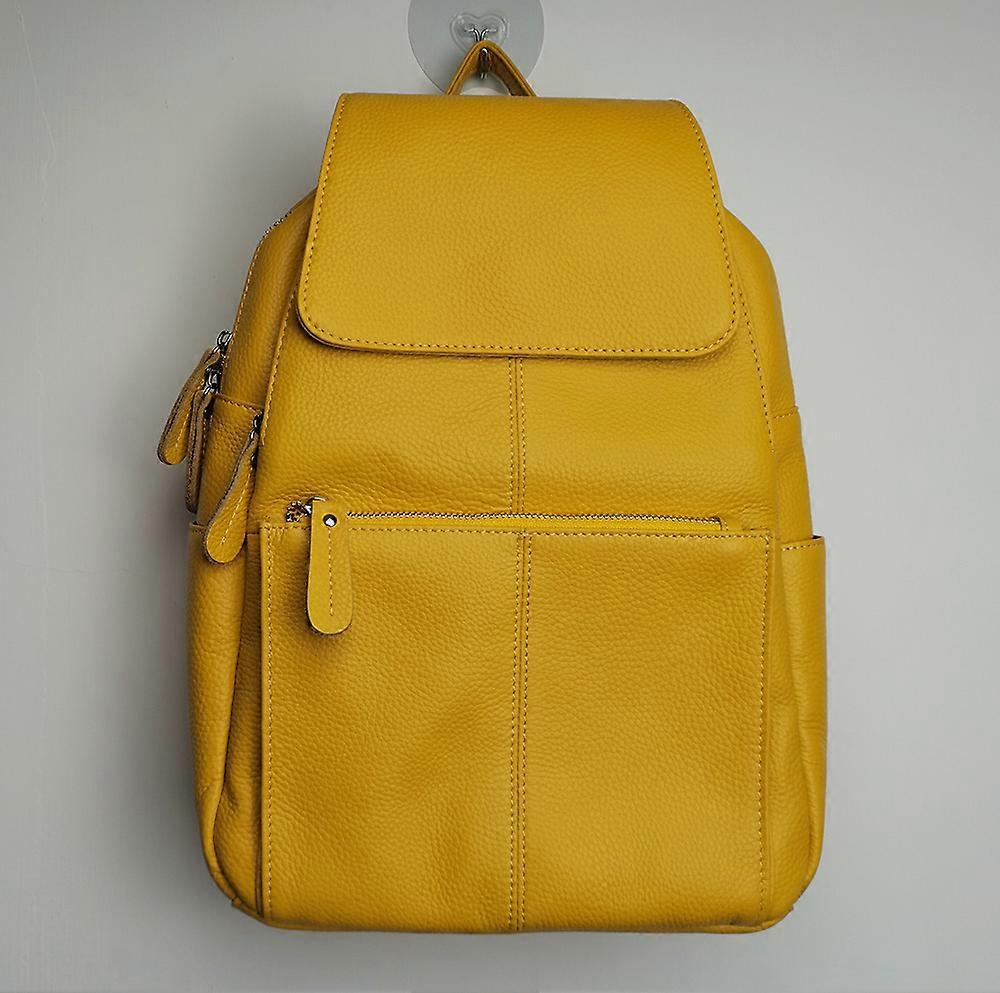 14 couleurs 100% cuir véritable Mode Femmes Sac à dos Fille’s Femme Couche Supérieure Cuir De Vache Shopping Sacs à Dos Décontractés Sac à Dos