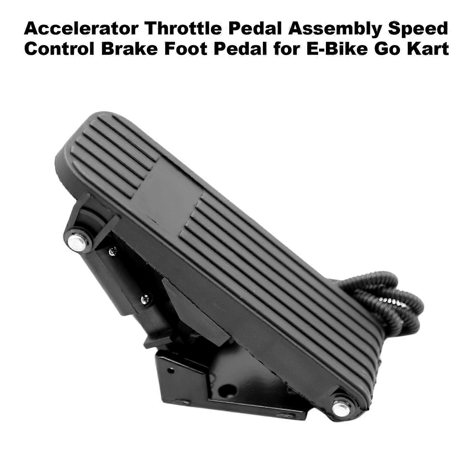 Accelerator Throttle Pedal Assembly Speed Control Brake Foot Pedal for E-Bike Go Kart