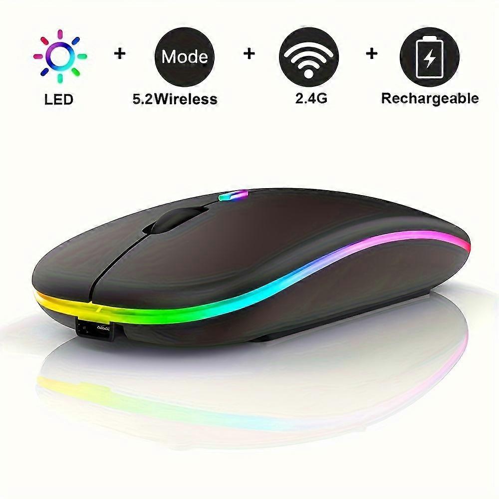 Rechargeable Wireless Gaming Mouse with Silent Backlit Ergonomics for Laptop and PC - Enhance Your Gaming Experience!