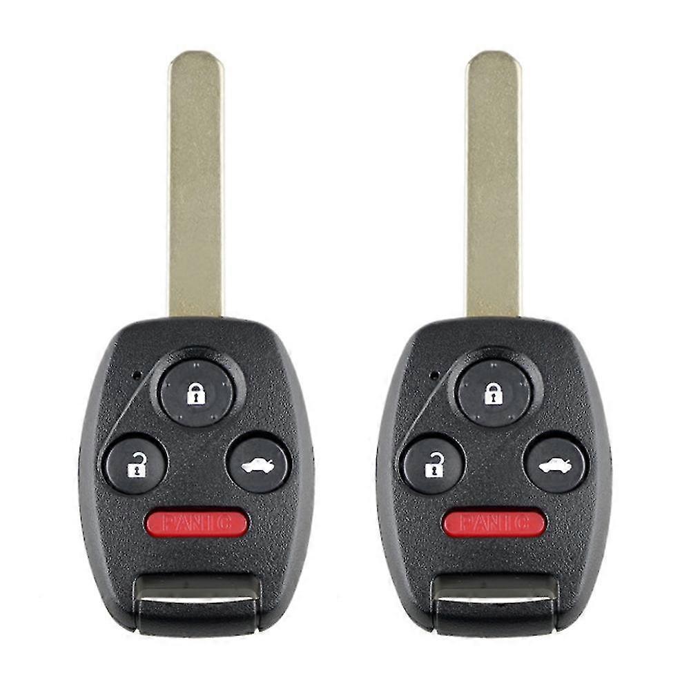 2pcs Car Remote Key Keyless 4 Button Battery Powered Replacement Part Portable