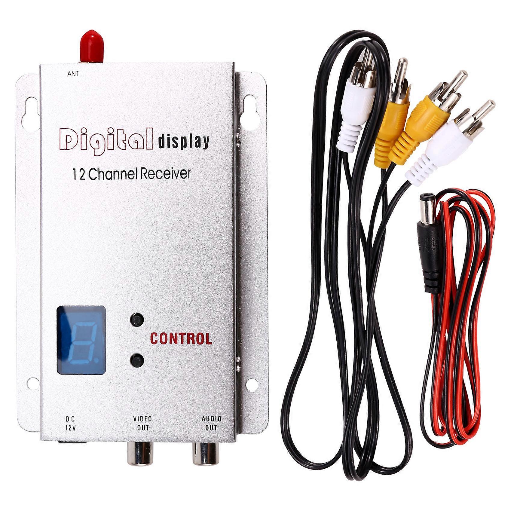FPV 1.2G 1.3G VRX Receiver VRX Receiver Kit 12CH Digital Display for Long Range FPV Drone RC Model