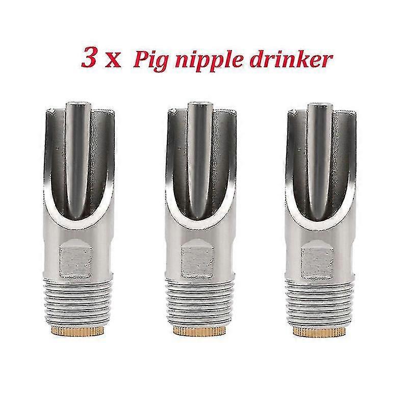 Stainless Steel Pig Nipple Water Feeder - Creative Pet Drinking Tool