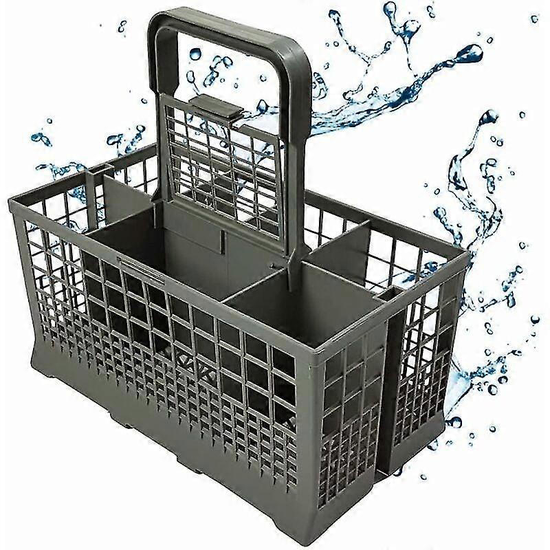 Universal Cutlery Basket Suitable For Many Dishwashers - Dishwasher Spare Parts Accessories With Handle, Sturdy Design