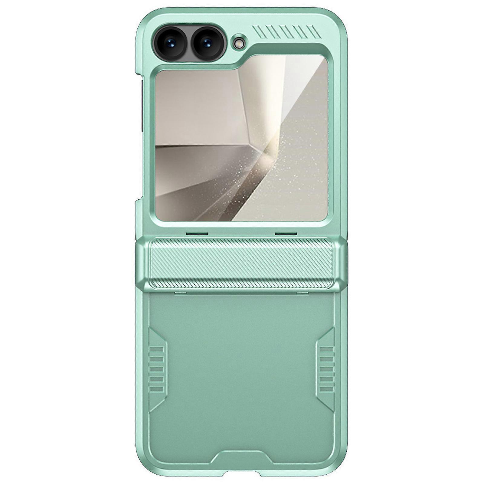 for Samsung Z Flip 6 Case with Hinge Protection & Front Screen Protector, Slim Shockproof Rugged Full Body Protective Case for Z Flip 6