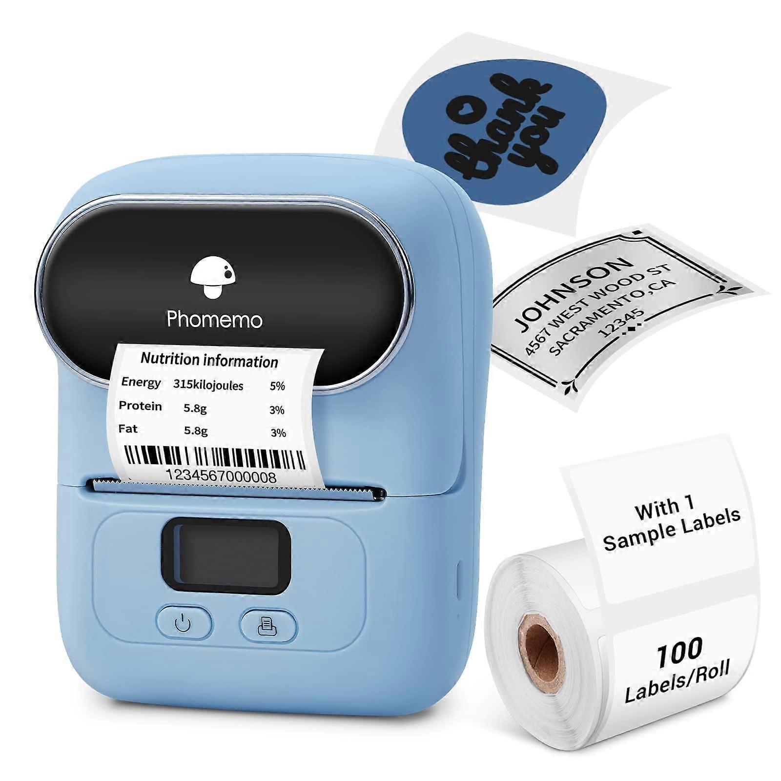 M110 Label Maker Portable Bluetooth Thermal Label Maker Printer Inkless Printing for Labels, Stickers mages, QR Codes