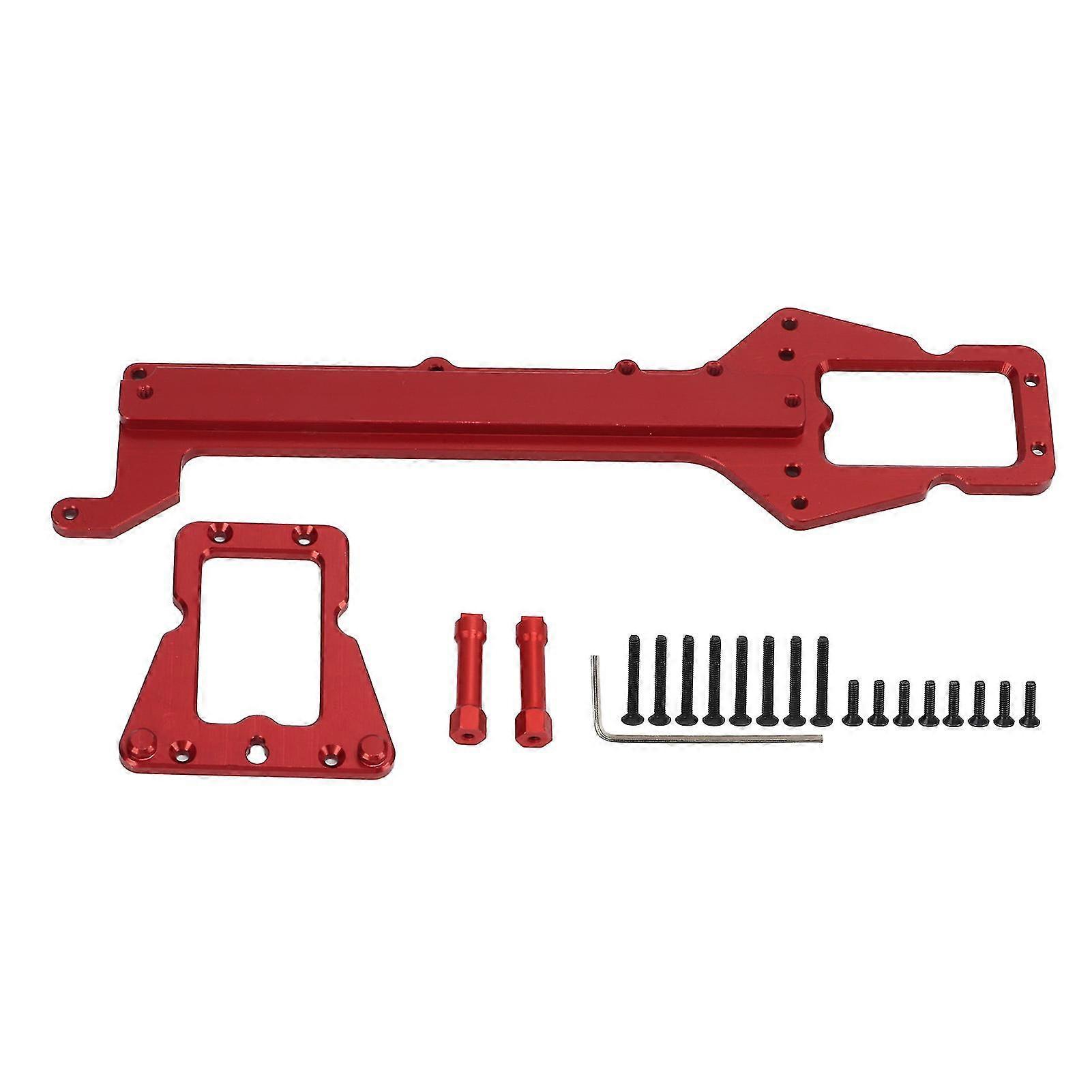 RC Car Alloy Upper Chassis Plate Replacement compatible with Traxxas LaTrax Teton 118 - Red