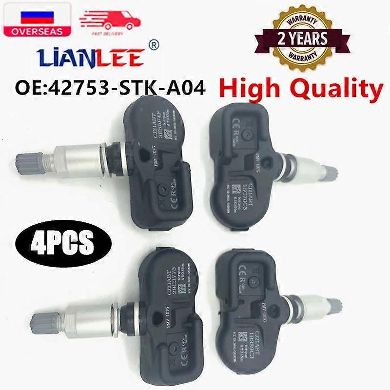 4Pcs 315MHz New Tire Pressure Sensor 42753-STK-A04 For Acura MDX TSX RDX Honda Pilot 2007-2015 PMV-107G 42753STKA02 42753STKA03