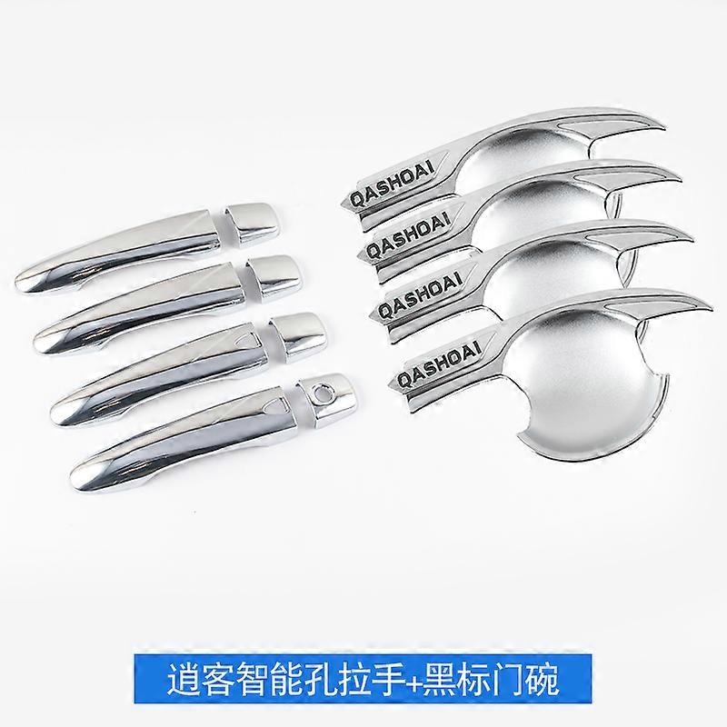 لنيسان قاشقاي J11 2016-2020 ABS الكروم غطاء مقبض الباب تقليم مجموعة اكسسوارات تصميم السيارة